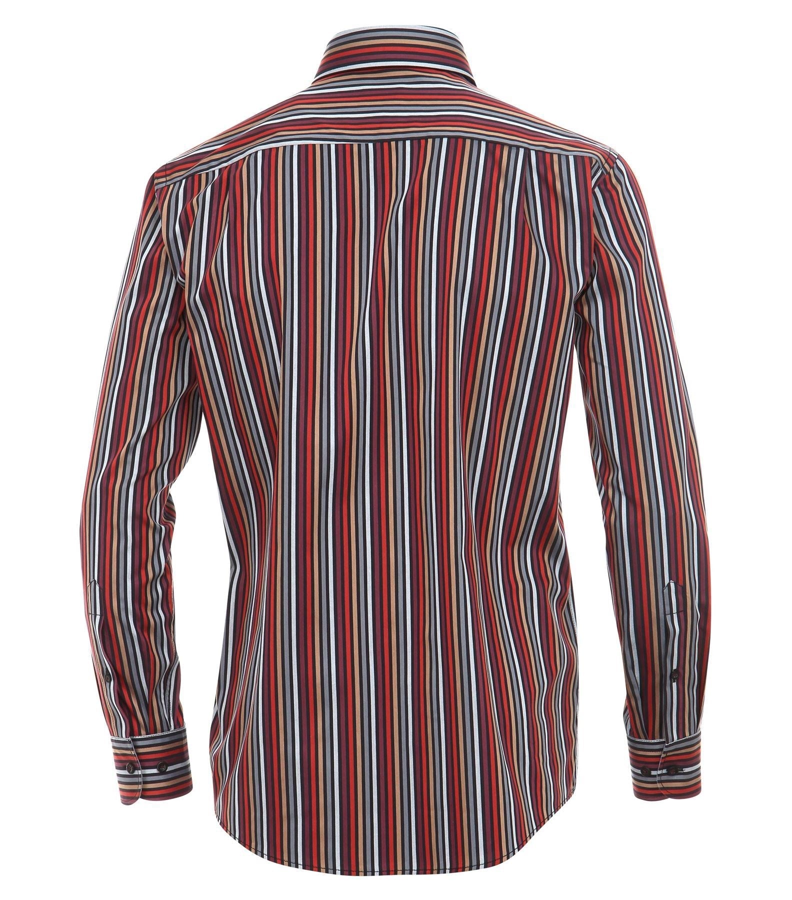 Casa Moda Premium Cotton LS Striped Shirt in Size L to 5XL, 2 Options