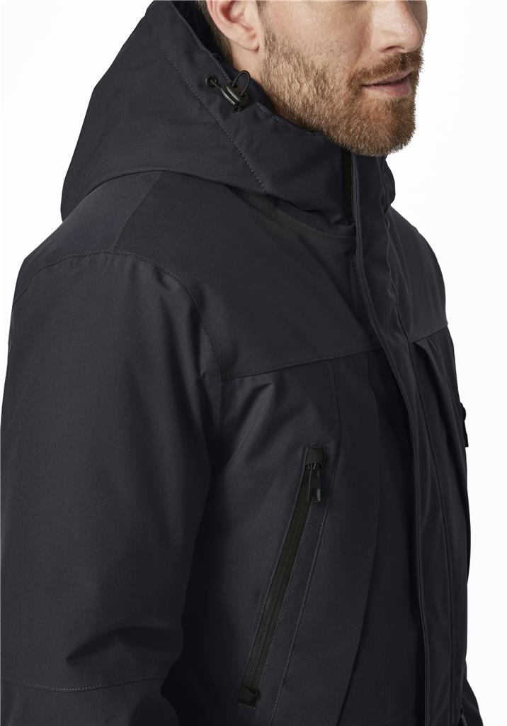 Redpoint Mens Big Size Long Length Padded Jacket (Lex) in Black Size 3XL-8XL