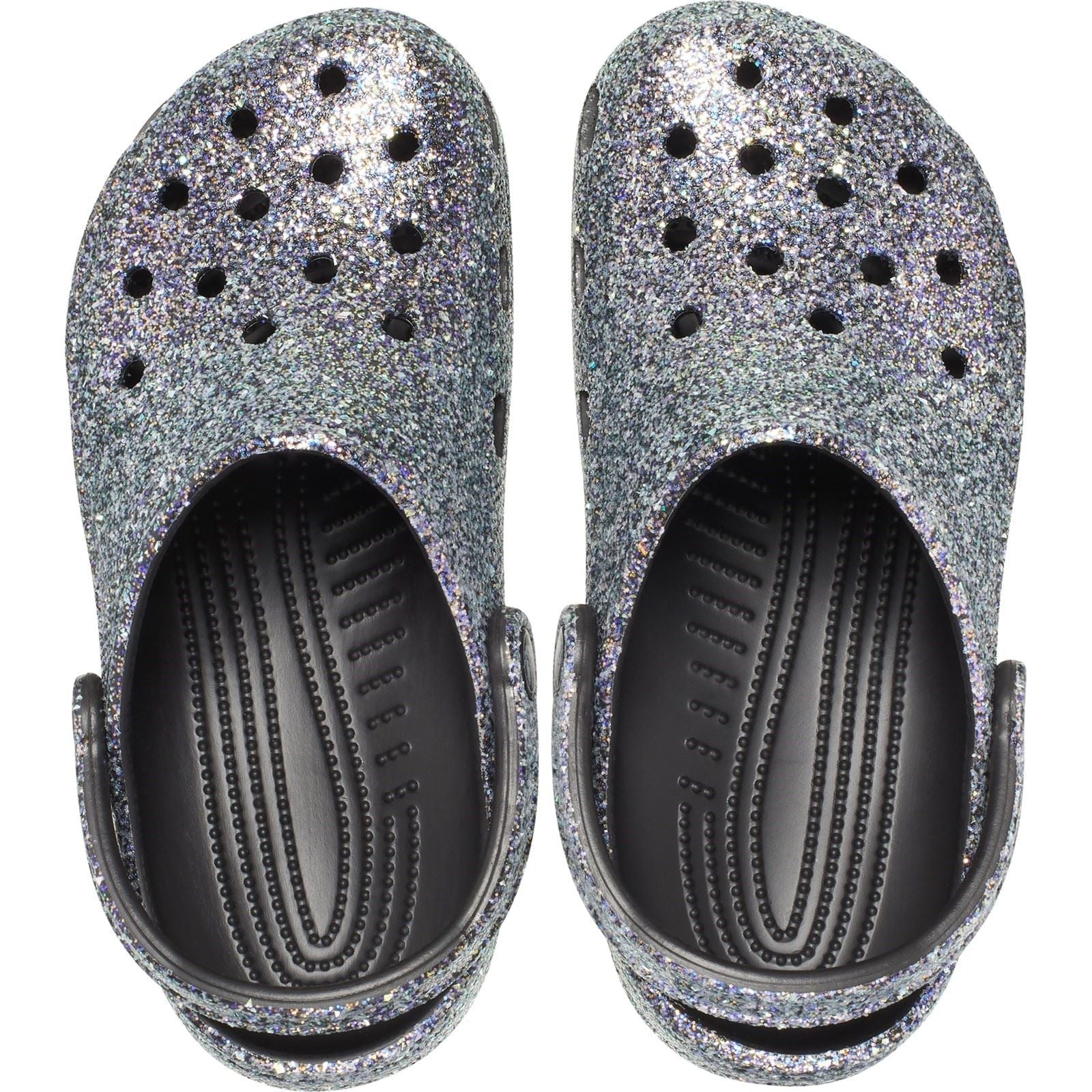 Crocs Unisex's Adult Classic Glitter Clog in 2 Colours, Sizes 4 to 8