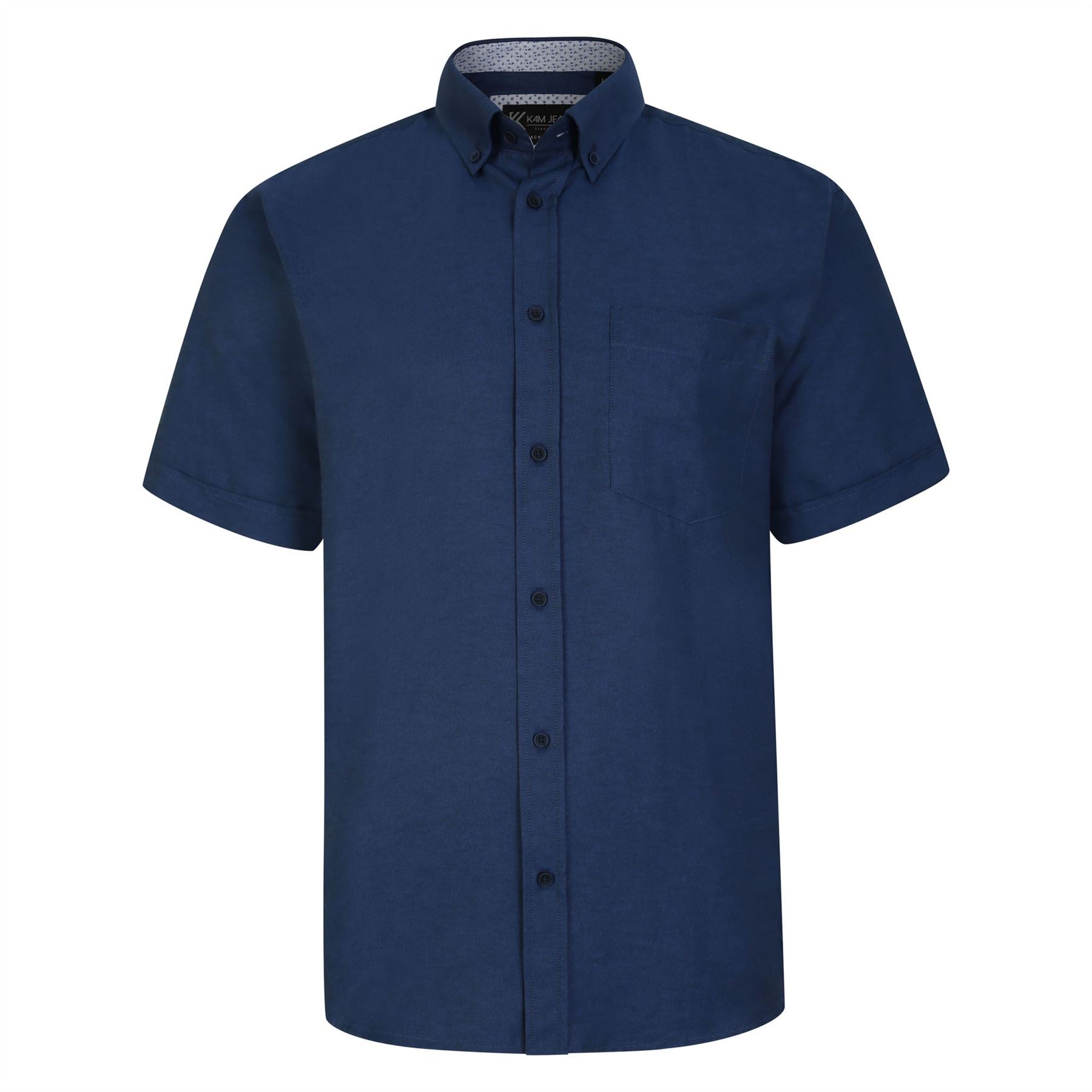 KAM Premium Oxford Short Sleeve Shirt For Men in 7 Colours, 2XL-8XL
