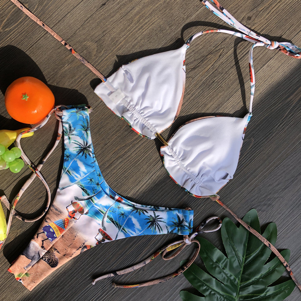 Floral Vintage Swimsuit, Women's Vintage Swimwear