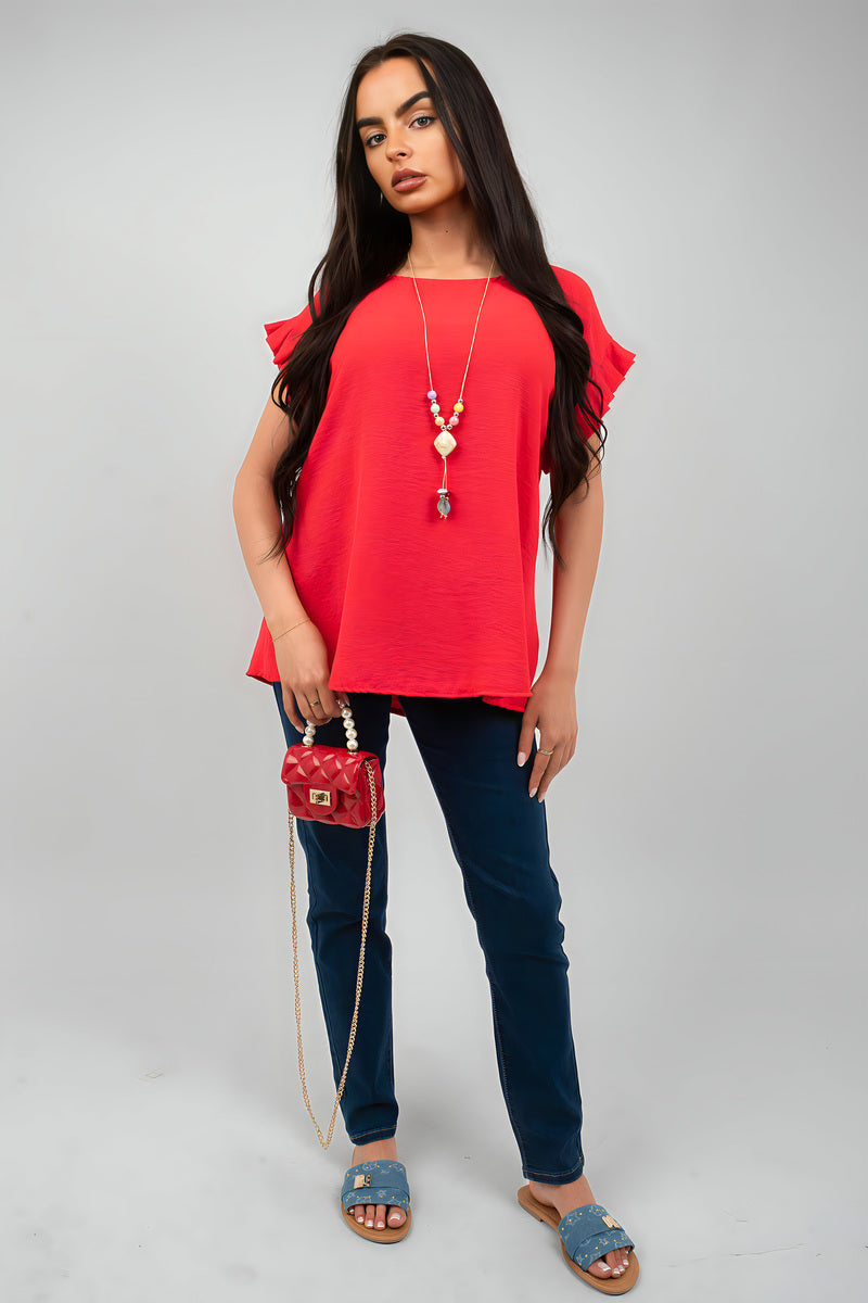 Oversized Top and Wide Leg Trousers Co-ord Set