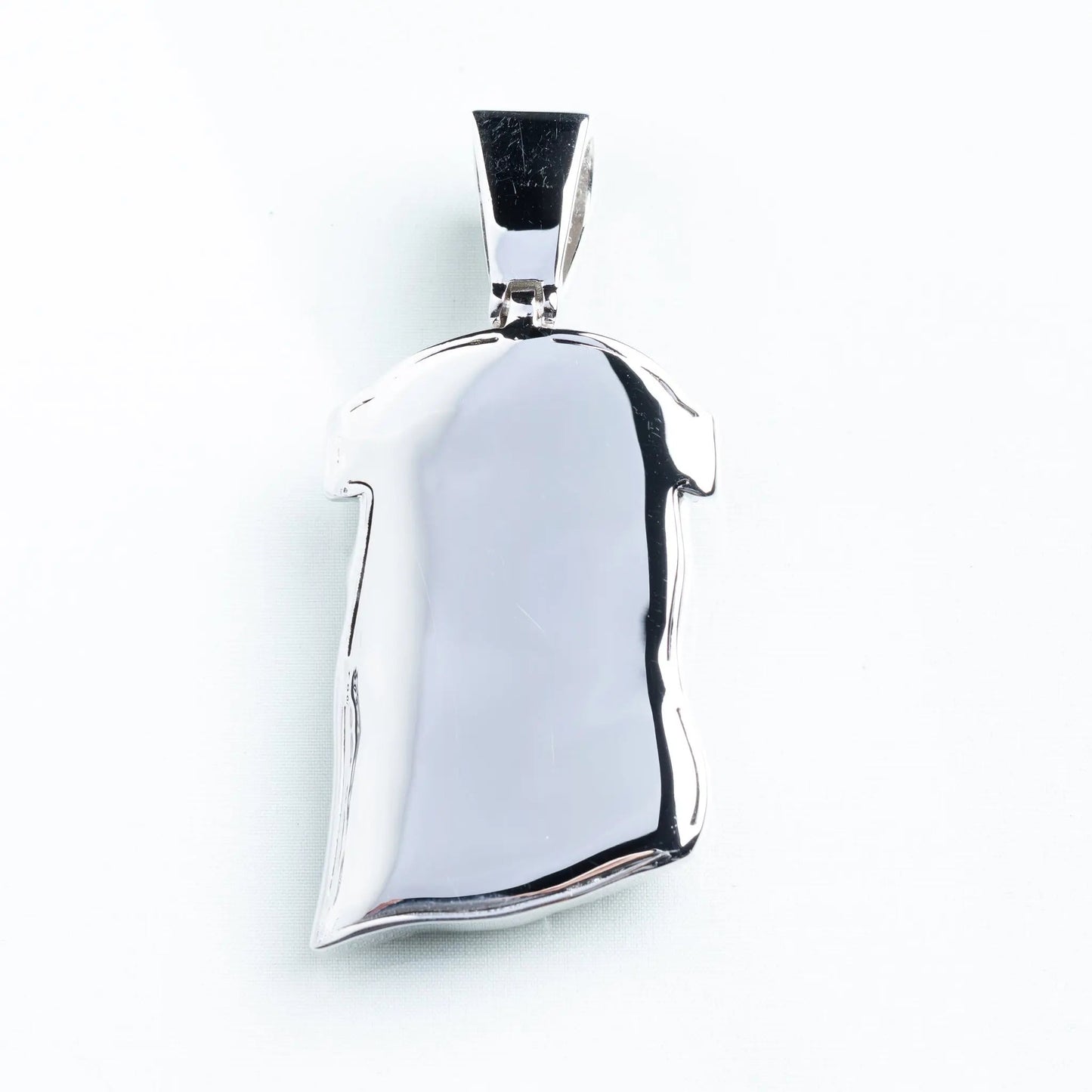 XL Jesus Pendant - White Gold