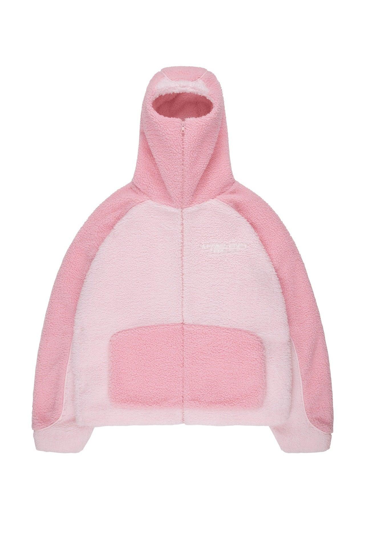 Lambswool Fashion Hoodie – Warm Loose-Fit Street Style Coat