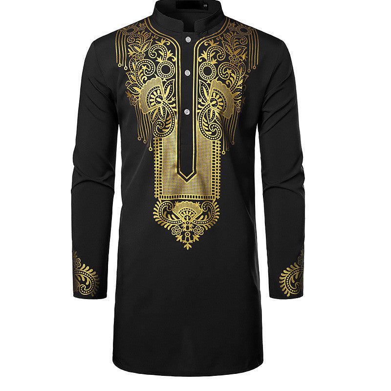 Men's African Printed Long Shirt