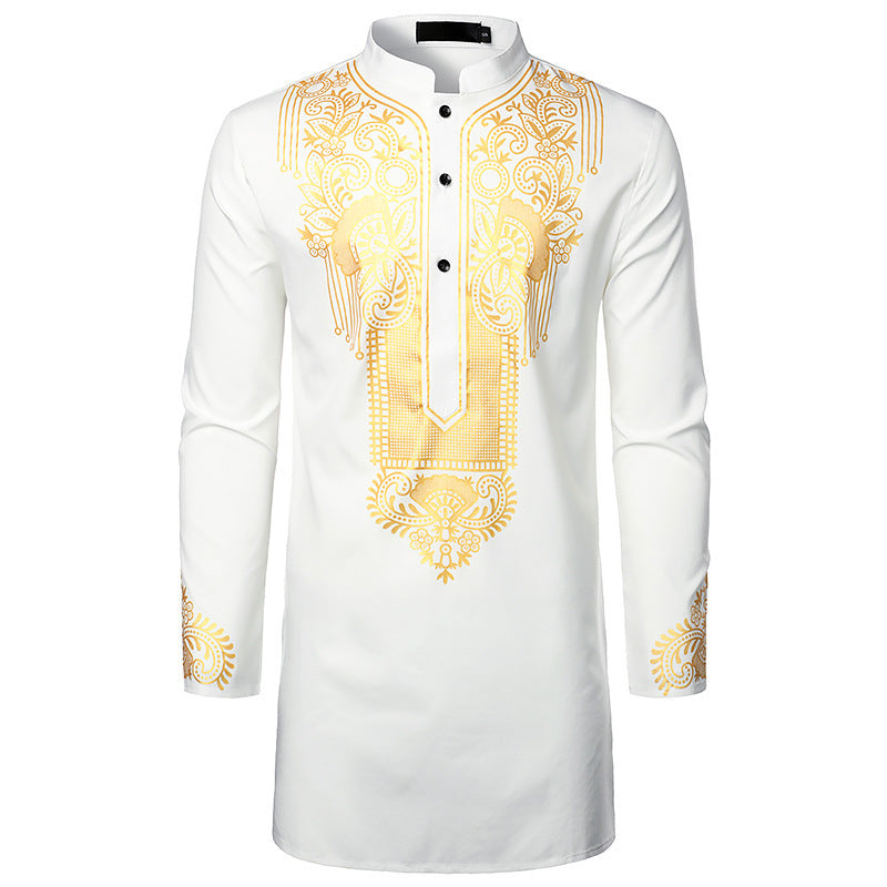 Men's African Printed Long Shirt