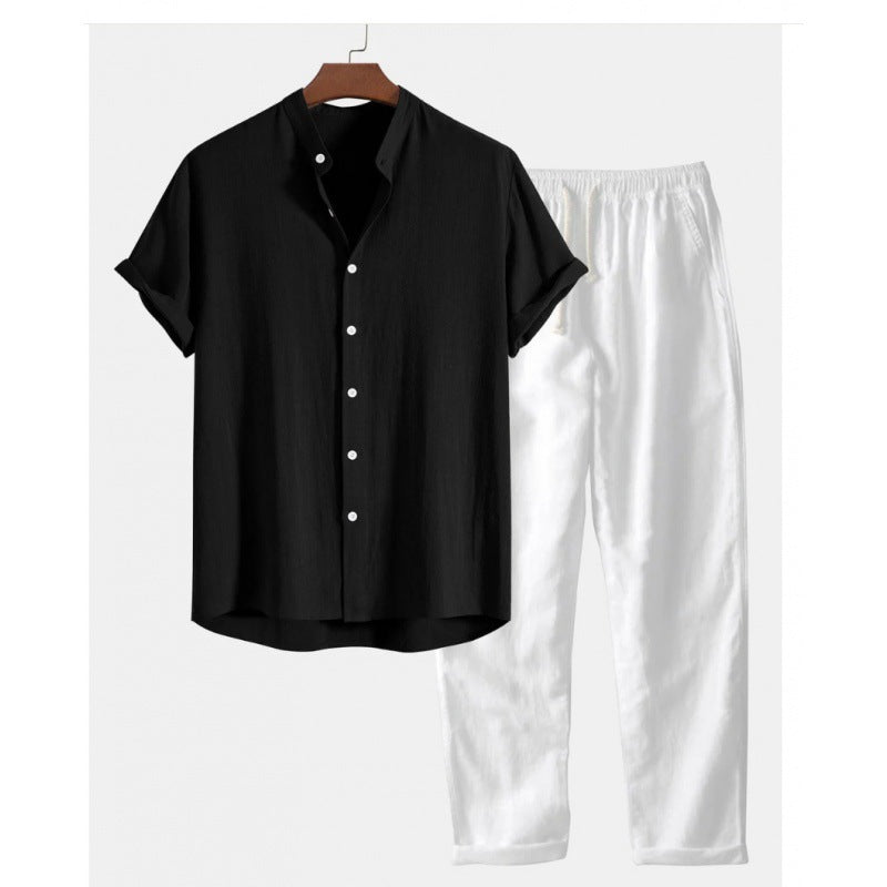 Men's Casual Short Sleeve Shirt & Pants