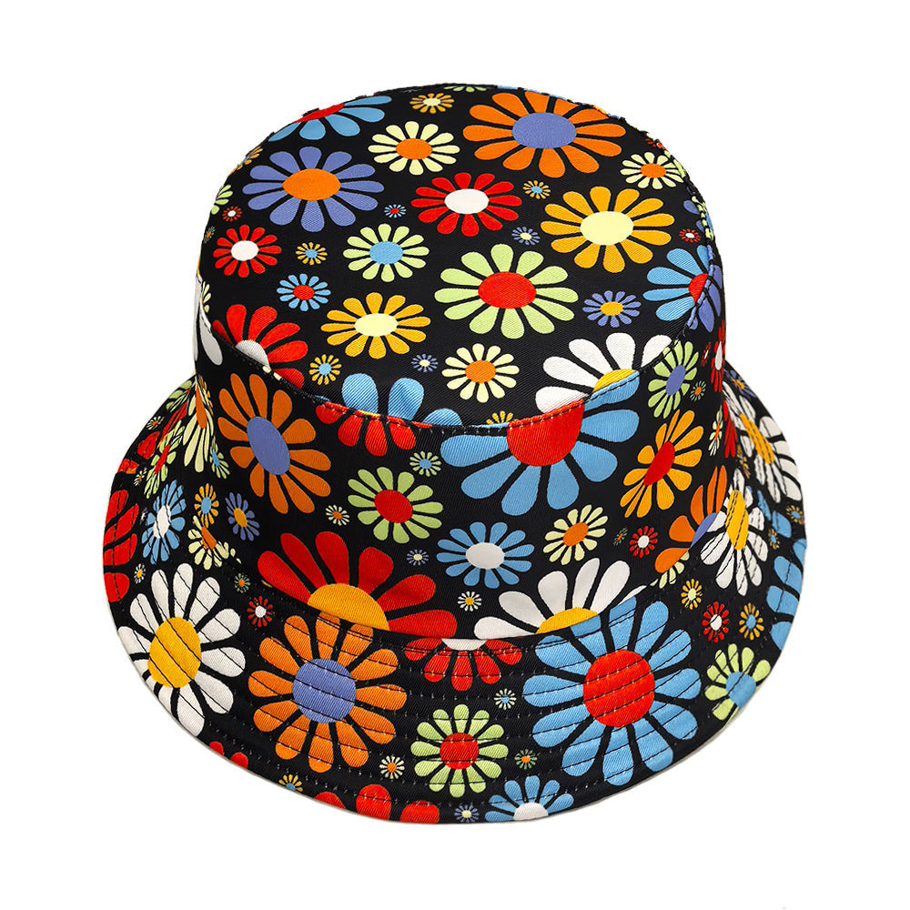Men’s Colourful Floral Bucket Hat, Sun Hat