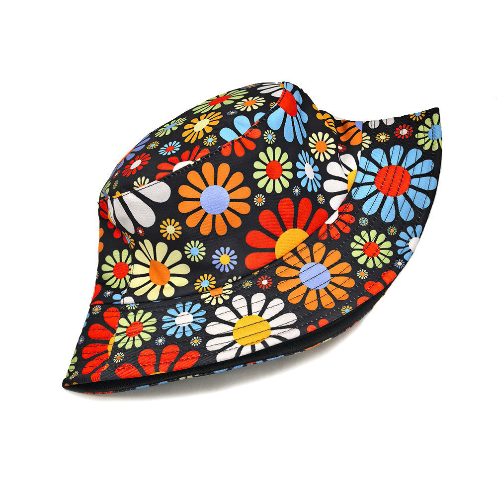 Men’s Colourful Floral Bucket Hat, Sun Hat