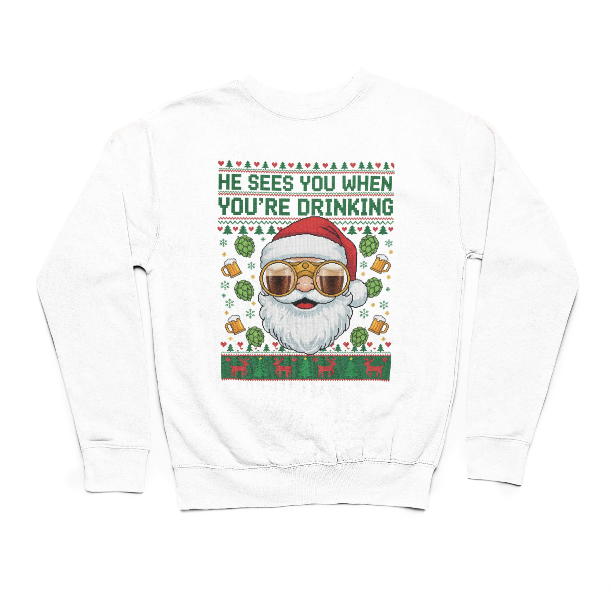 He Sees You When You're Drinking Sweater