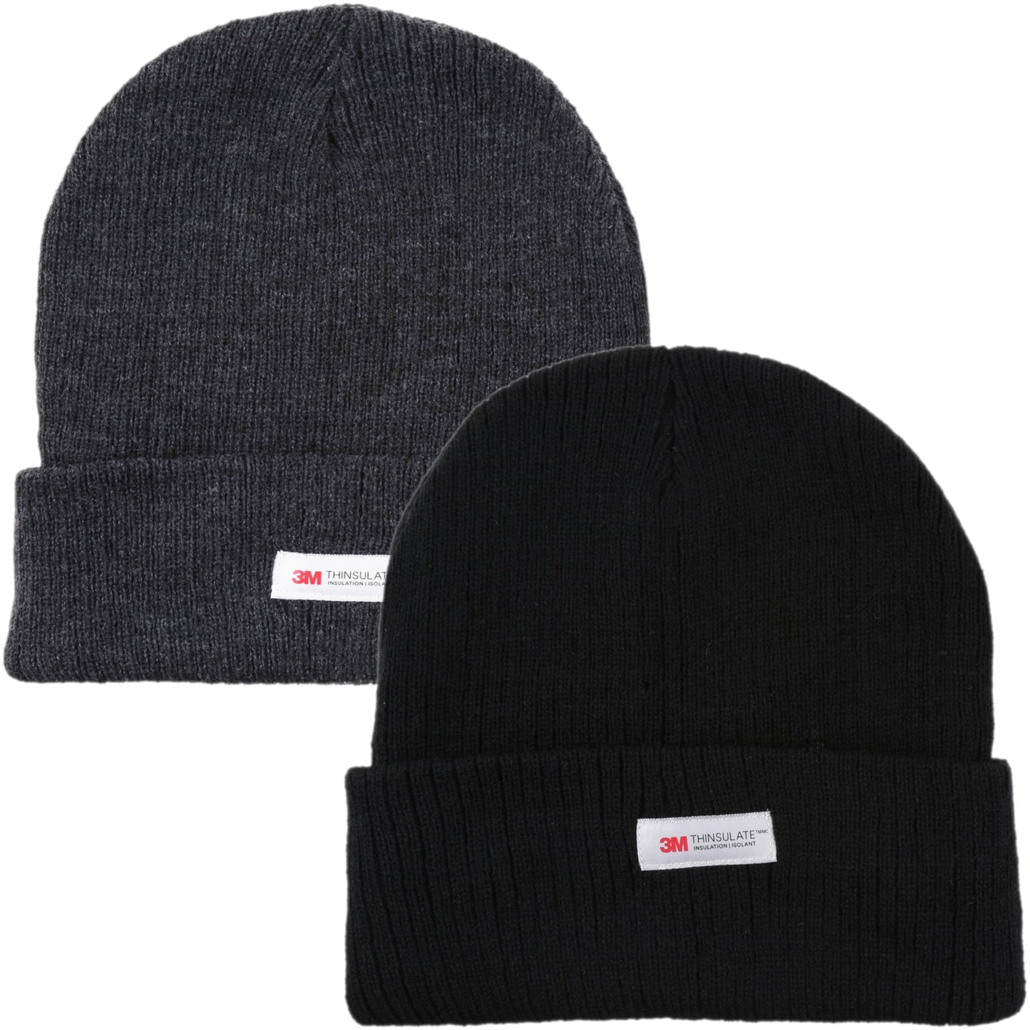 HeatGuard Thinsulate Ribbed Thermal Beanie Hat - QHA UK