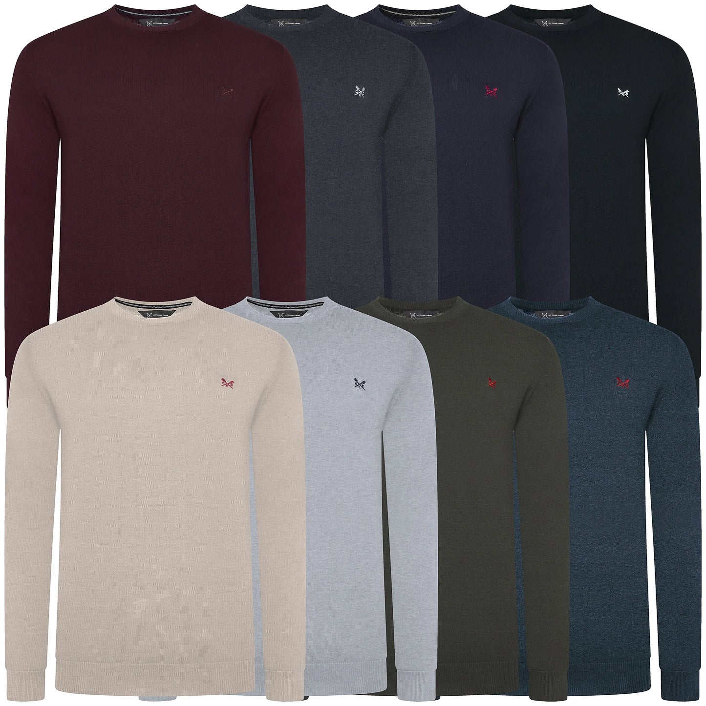 Crew Clothing Mens Cotton Crew Neck Jumper Random Colour XS-3XL RRP £55 - QHA UK