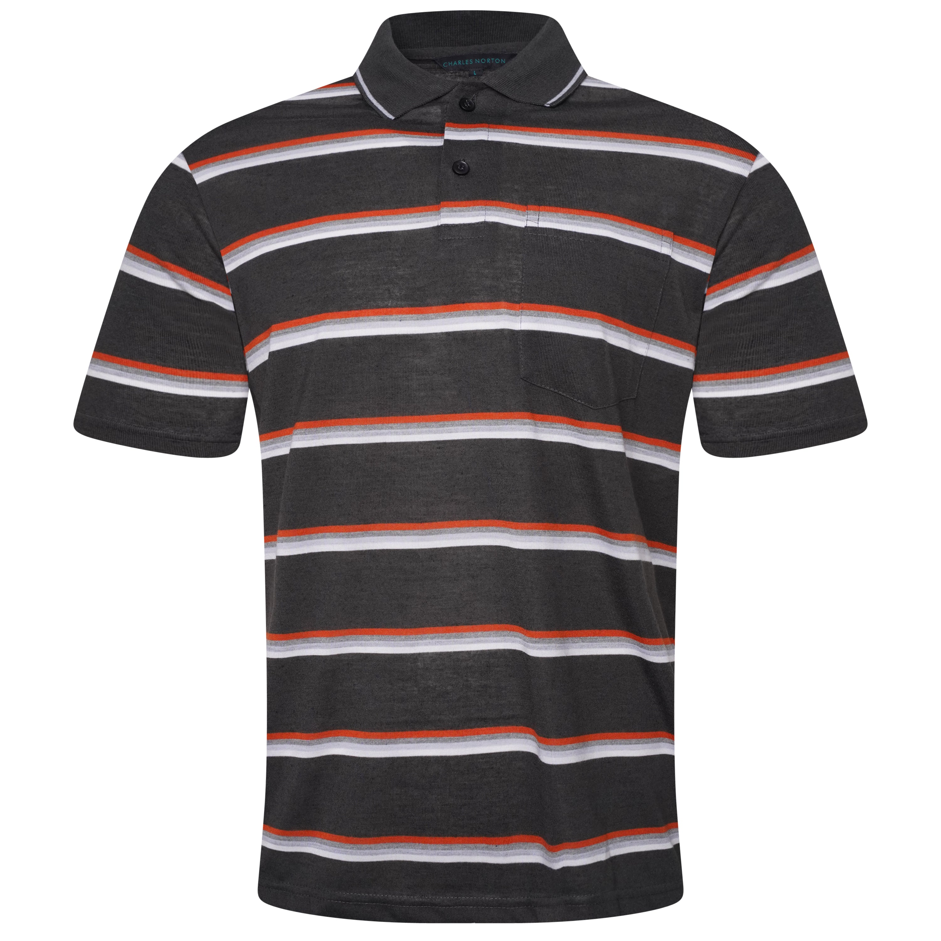 Charles Norton Brenden Striped Polo Shirt