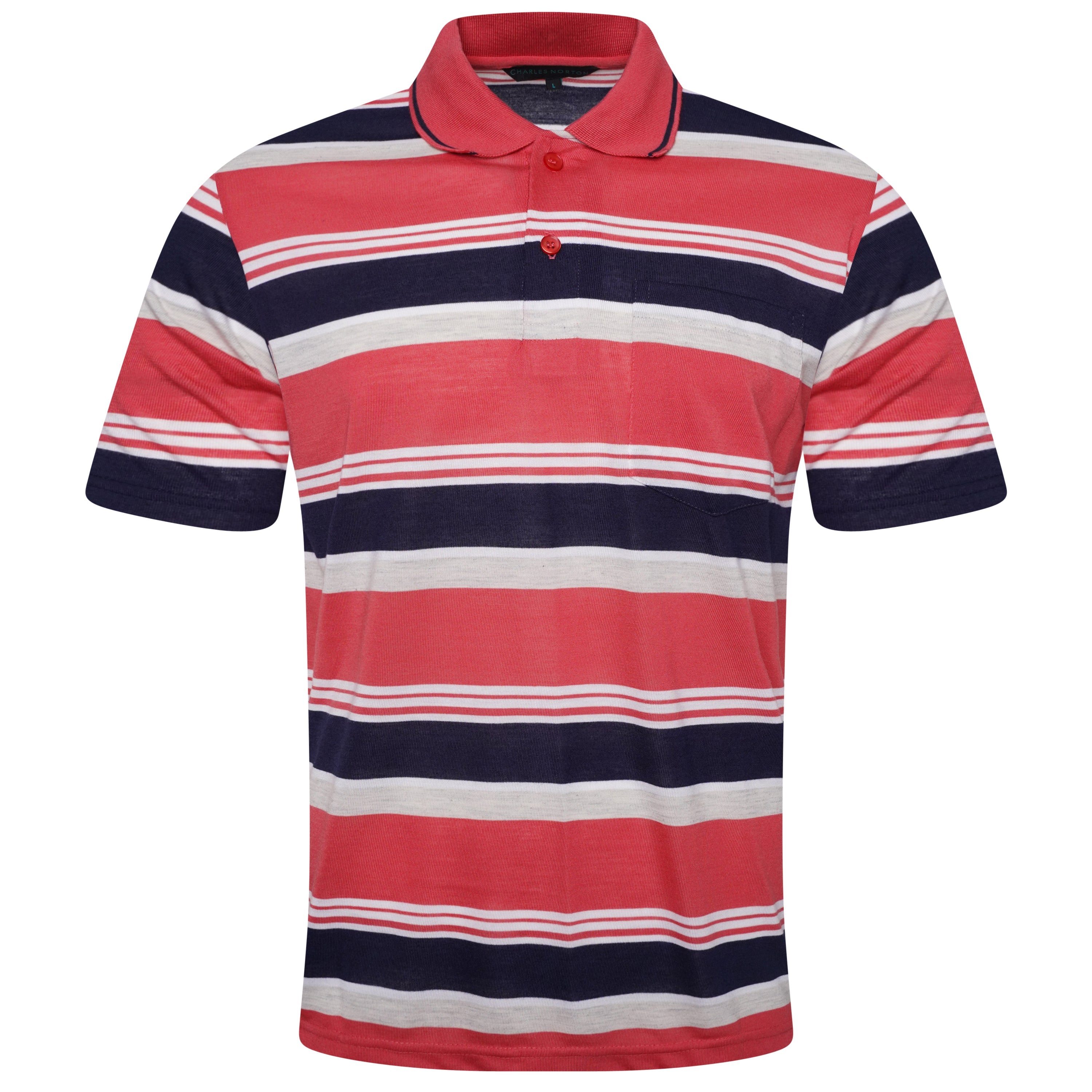 Charles Norton Brenden Striped Polo Shirt
