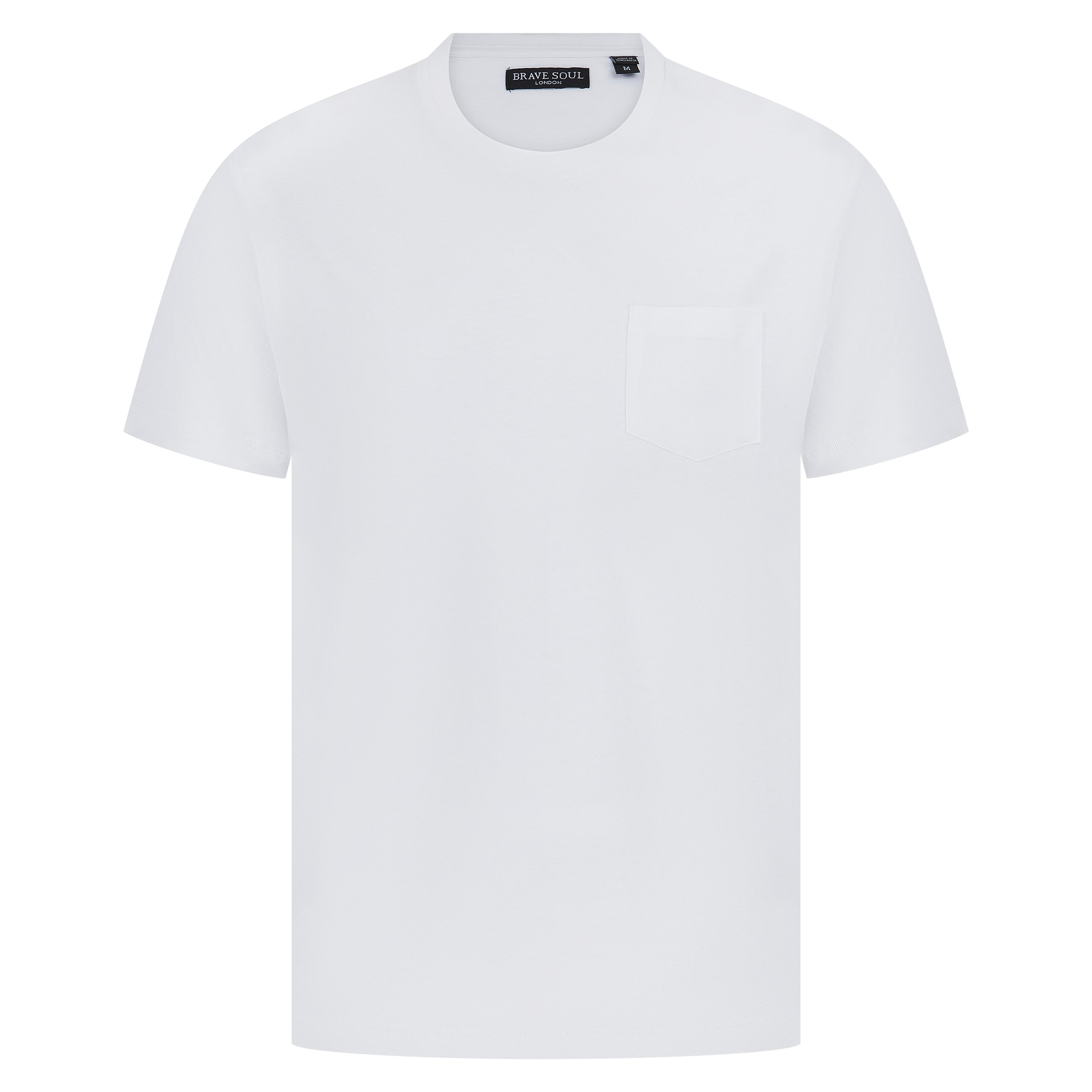 Brave Soul Arkham Crew Neck Pocket T-Shirt