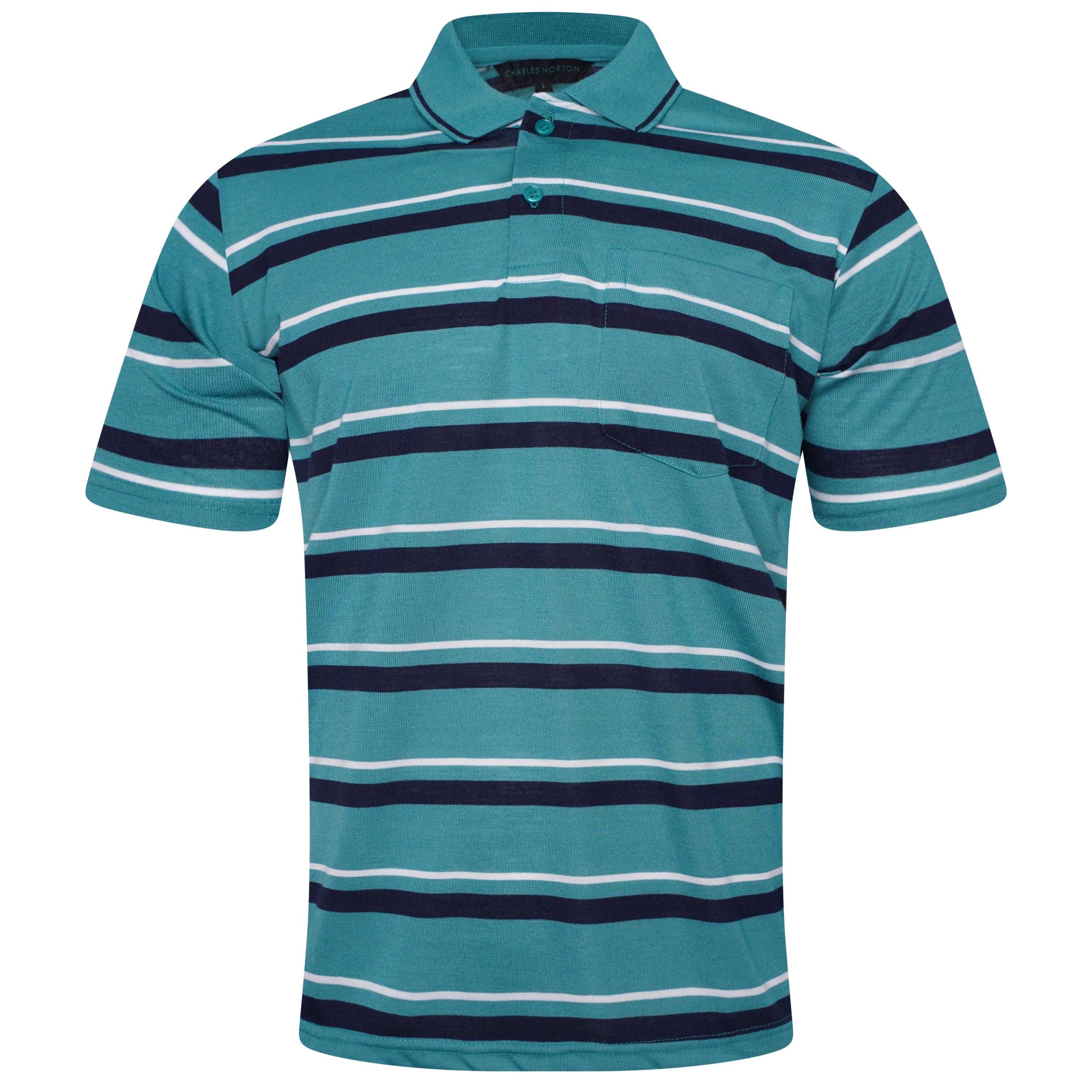 Charles Norton Brenden Striped Polo Shirt