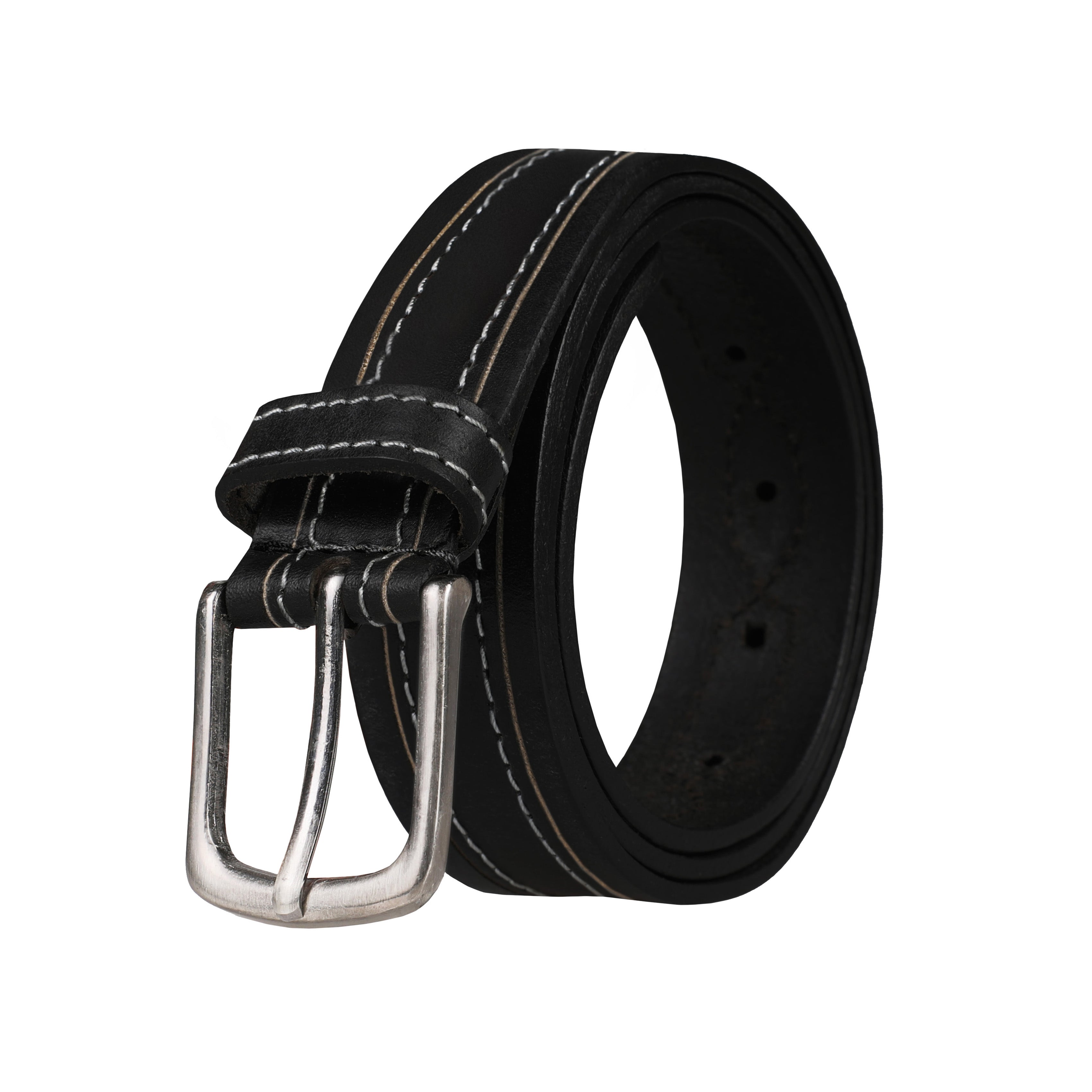 Outback 1.25" Wide Contrast Stitch Full Grain Leather Belt