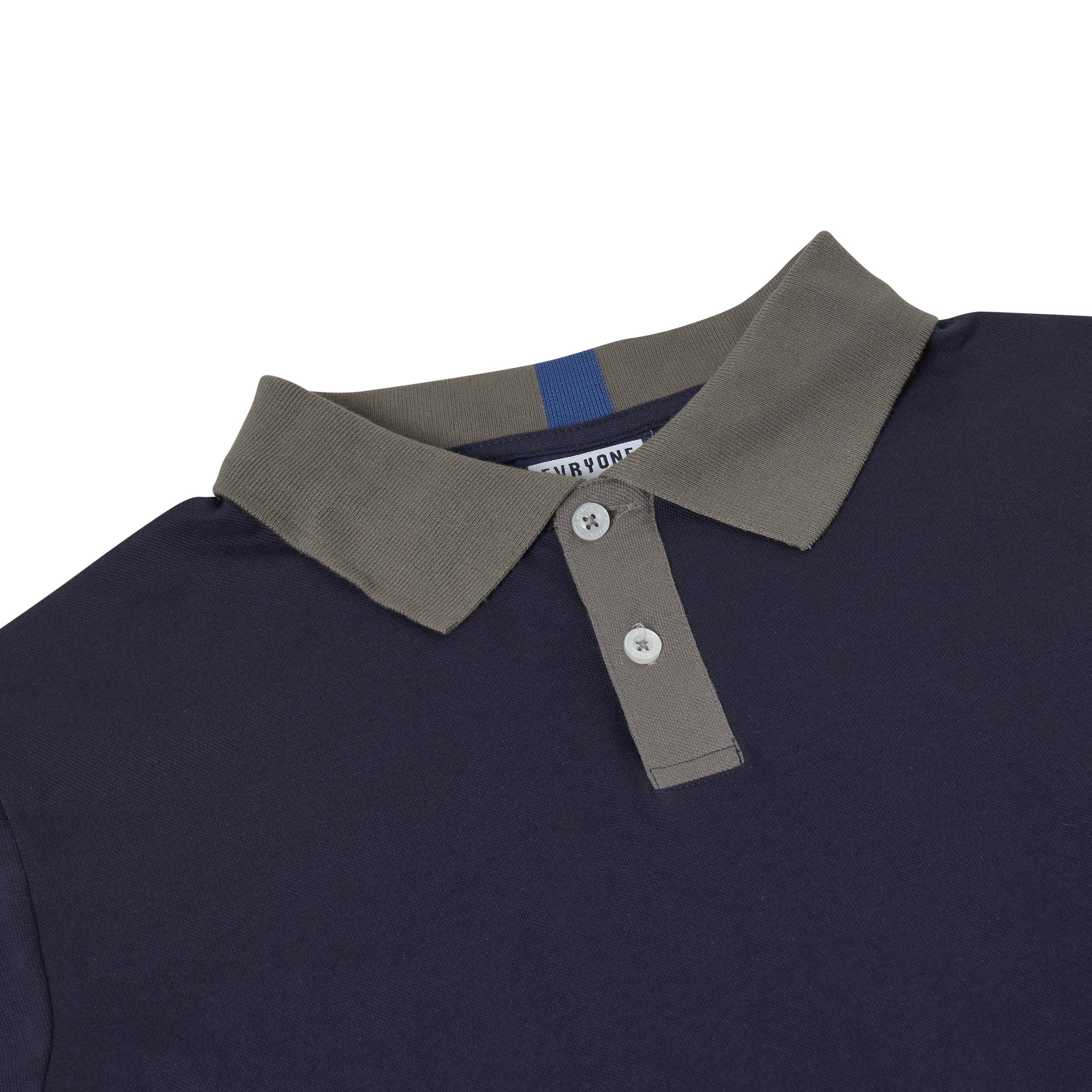 Evryone Contrast Collar Polo Shirt