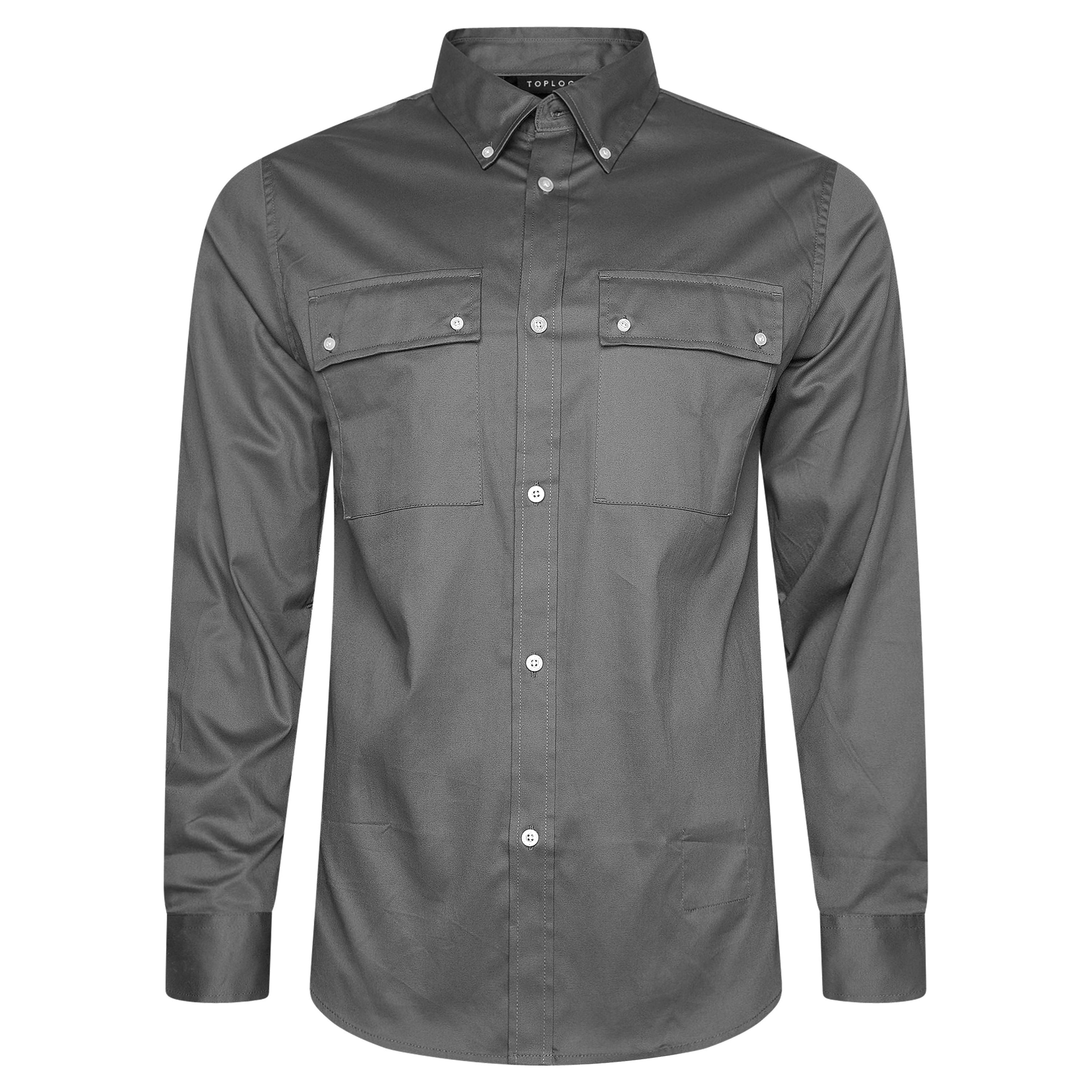 TL London 2 Pocket Long Sleeve Button Down Shirt
