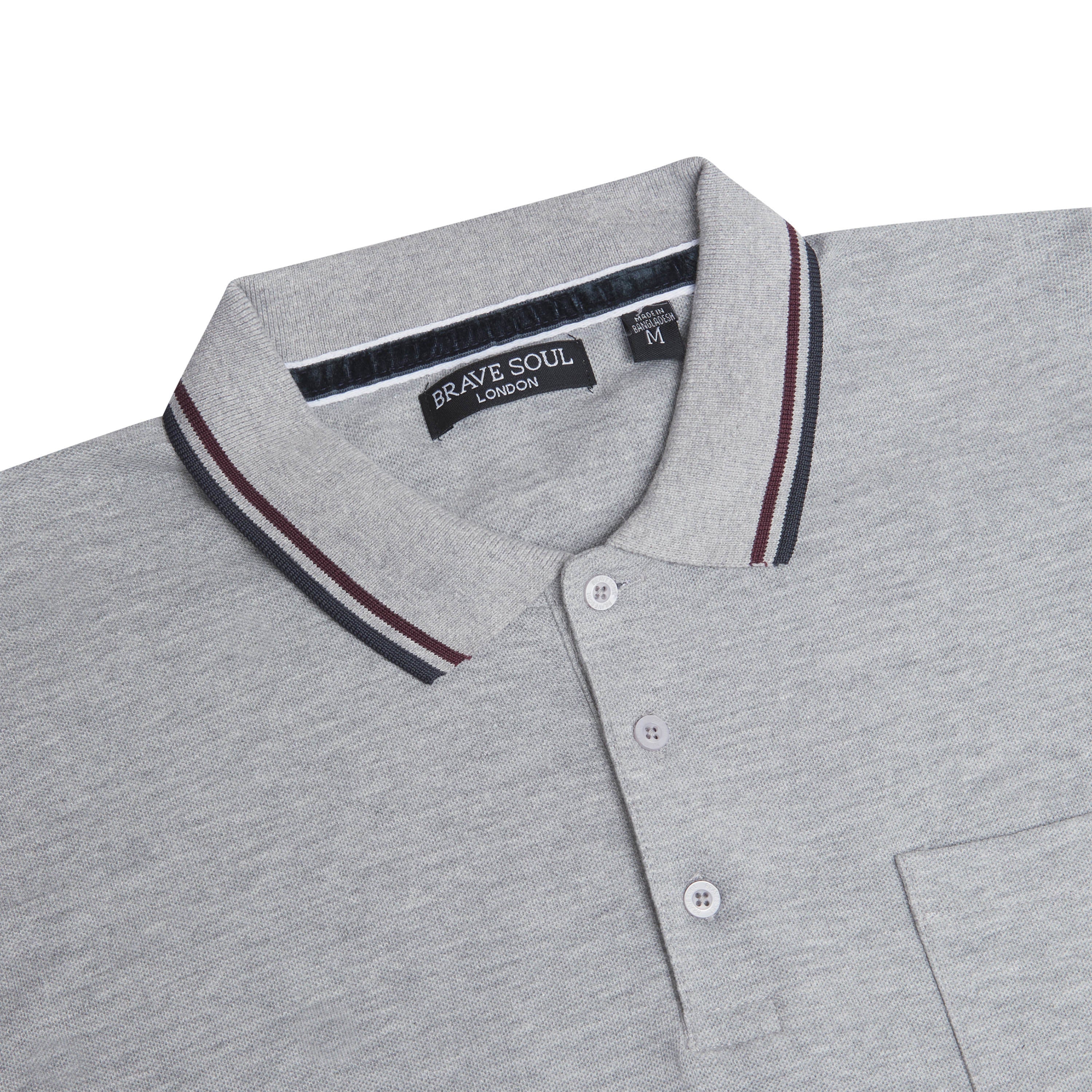 Brave Soul Cosmo Pique Polo Shirt