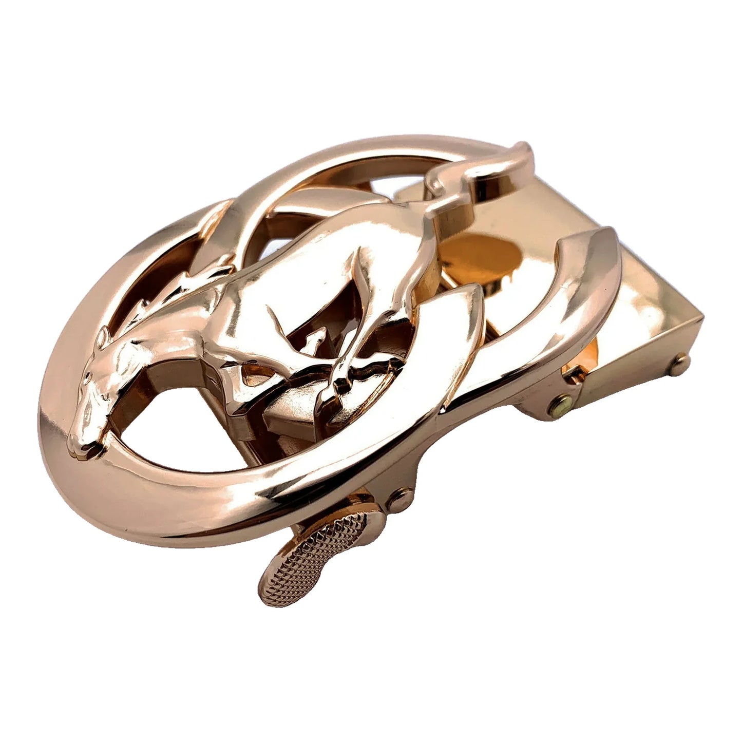 QHA Mens Automatic Sliding Ratchet Belt Buckle 35mm Zinc Alloy A31