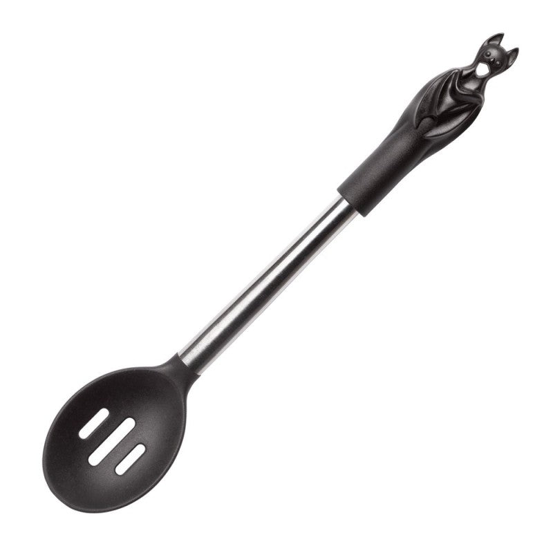 Alchemy Gothic Slotted Spoon Black Bat - QHA UK