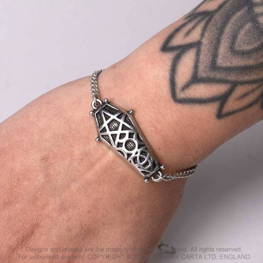 Alchemy Gothic Bracelet Hex Coffin - QHA UK