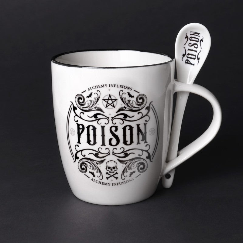 Alchemy Gothic Mug and Spoon Set Poison - QHA UK