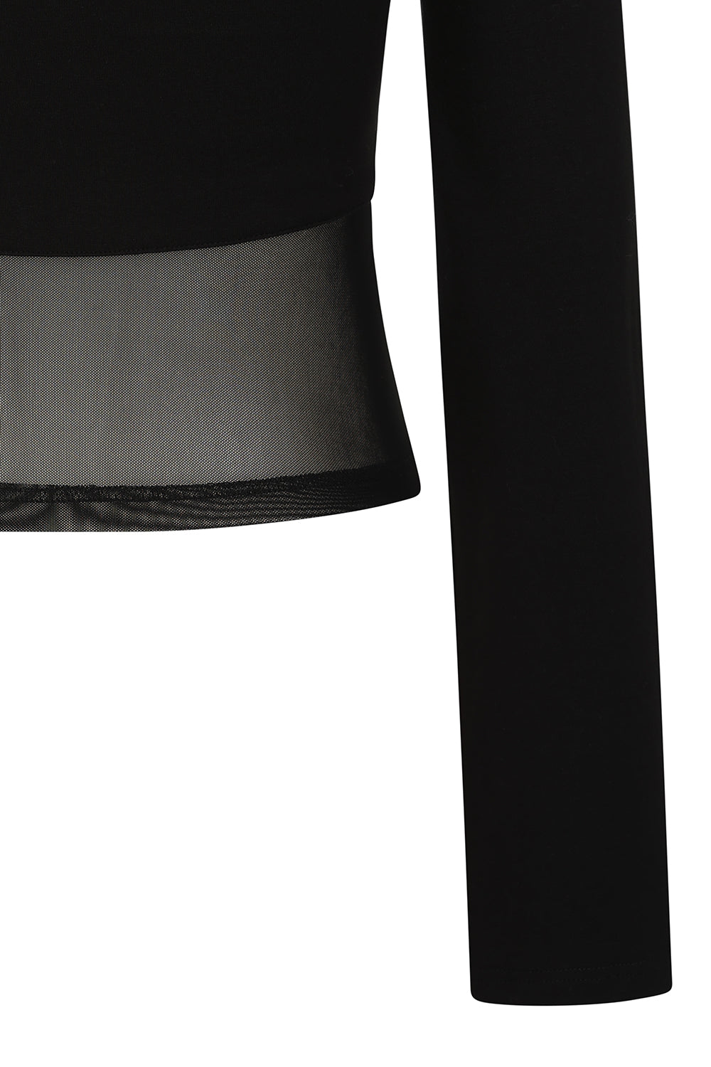 Women's Gothic Blouse Banned Cordelia Mesh Panel Top Black UK 8-18 - QHA UK