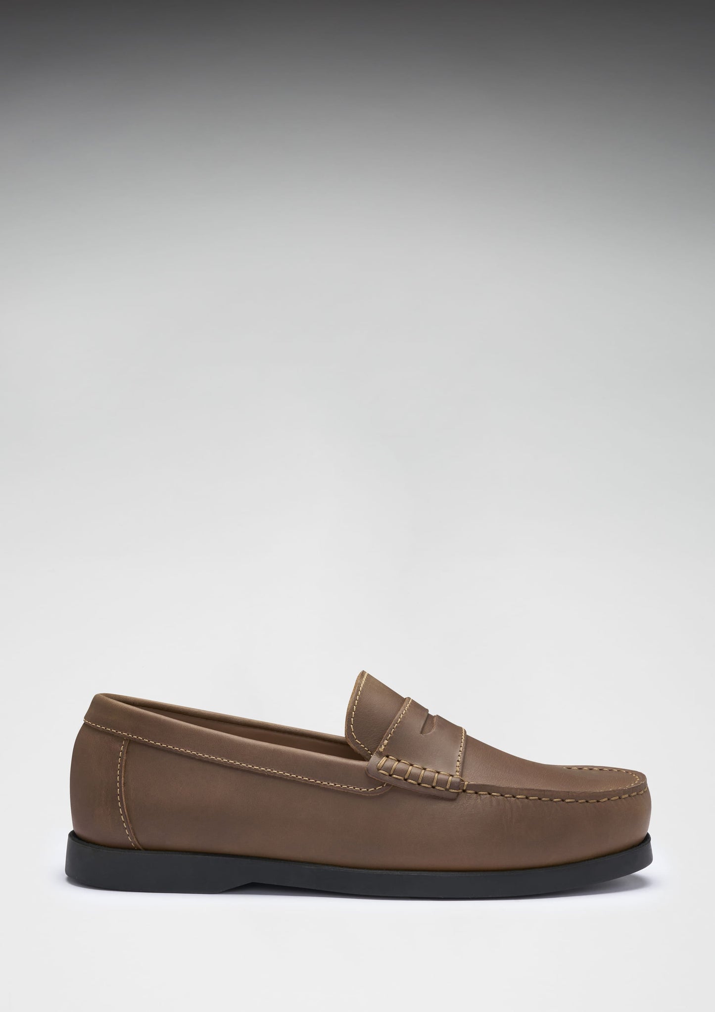 Hugs & Co Mens Boat Loafers Light Brown Leather UK 7-14 - QHA UK