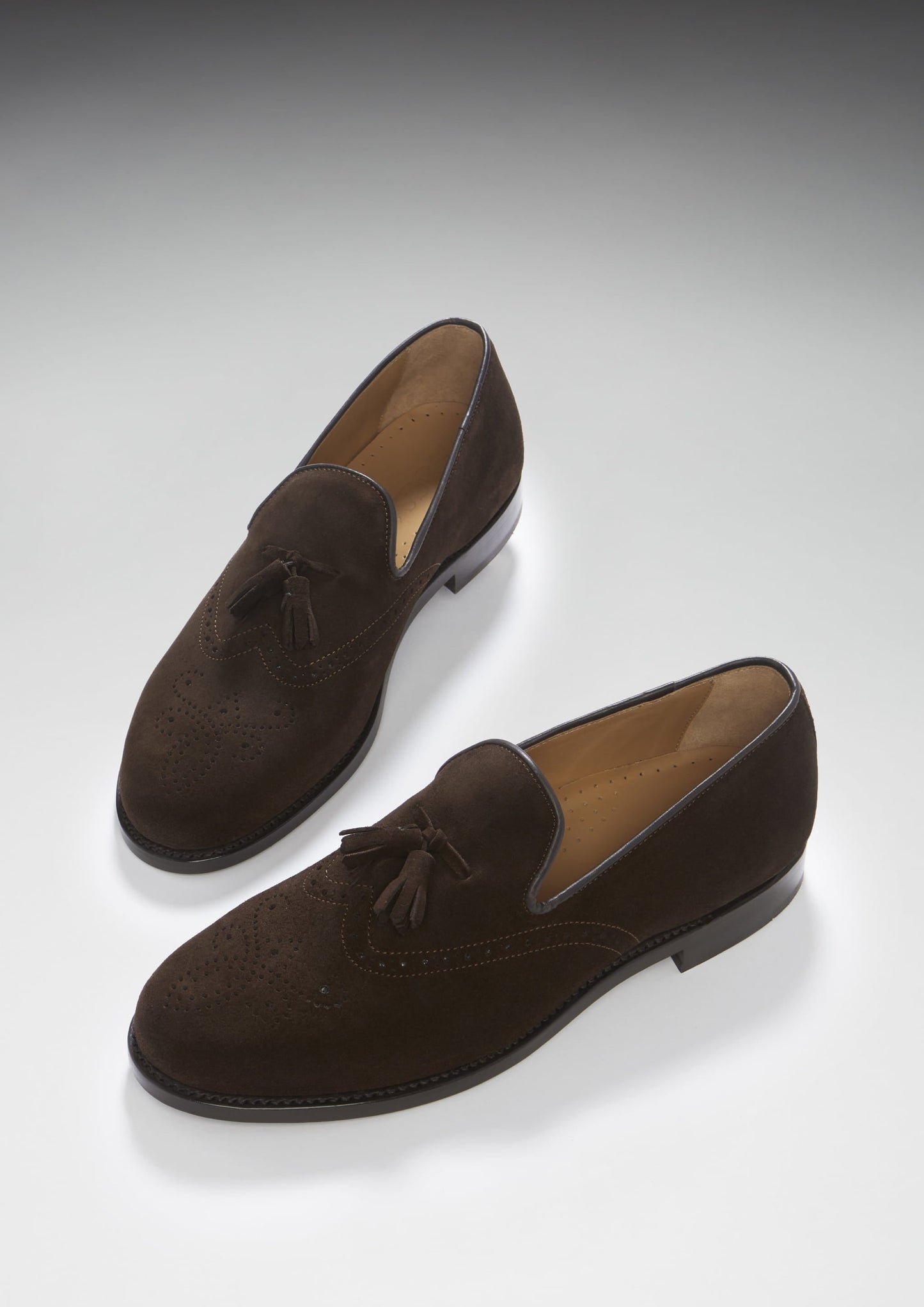 Hugs & Co Mens Brown Suede Tasselled Brogues Welted Leather UK 7-14 - QHA UK