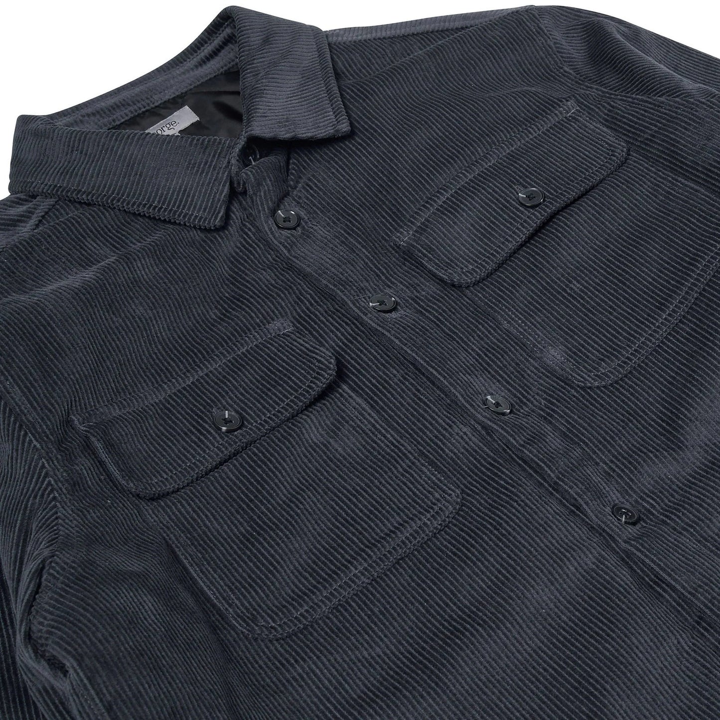 Corduroy Padded Jacket With Pockets - QHA UK