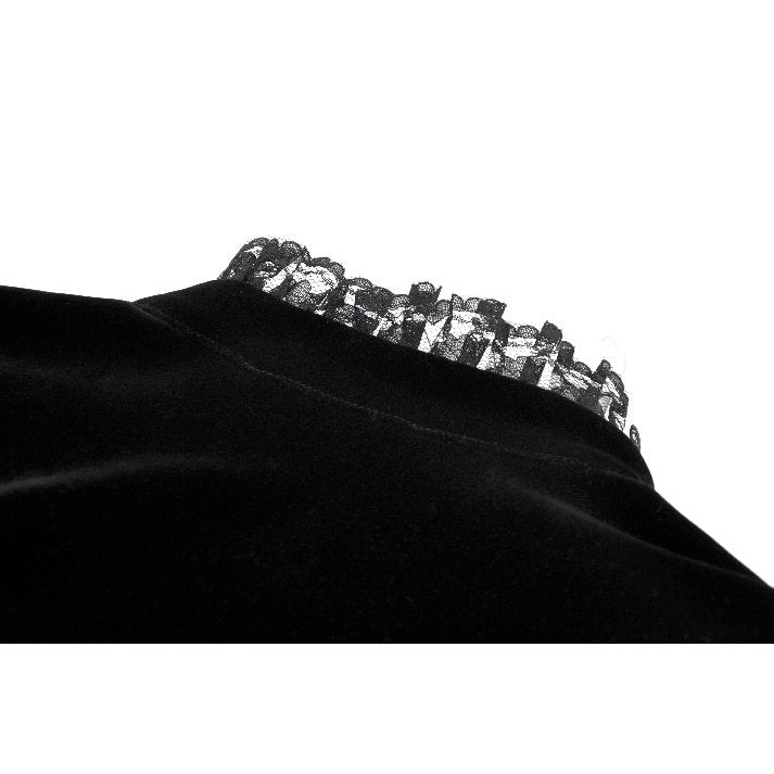 Dark in Love Women's Victorian Bolero Erzebeth Shrug Black Lace Bell - QHA UK