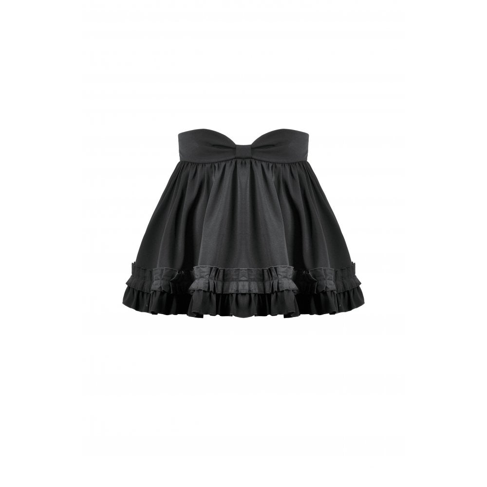 Dark in Love Lolita Mini Skirt Inspired Ruffled Black UK 8-22 - QHA UK