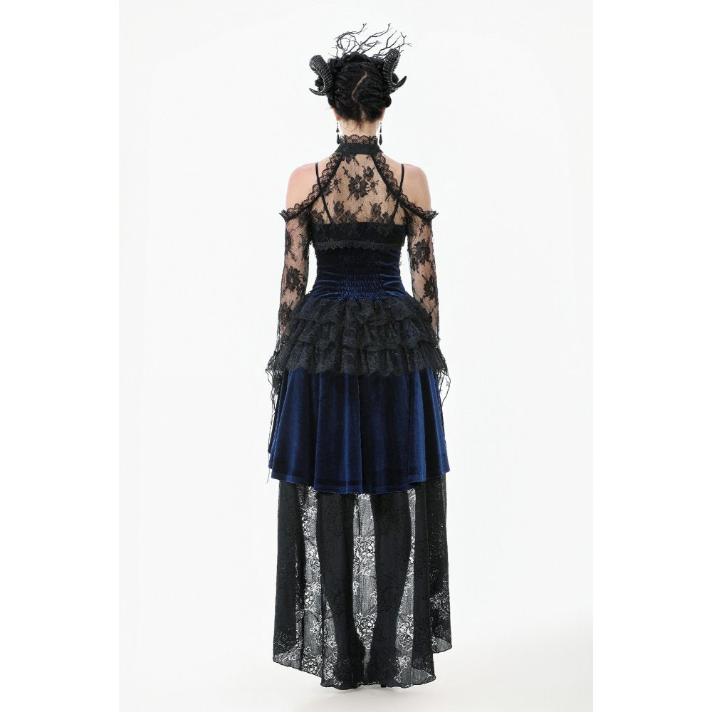 Dark in Love Arm Sleeves Thalassa Floral Lace Draped S-4XL - Sleeve Detail - QHA UK