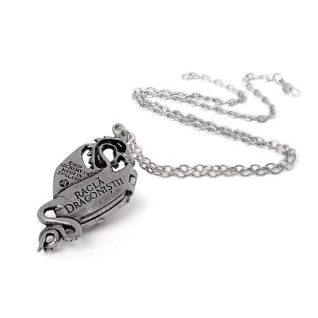 Alchemy Gothic Necklace Dragon Winged Locket Pewter - QHA UK