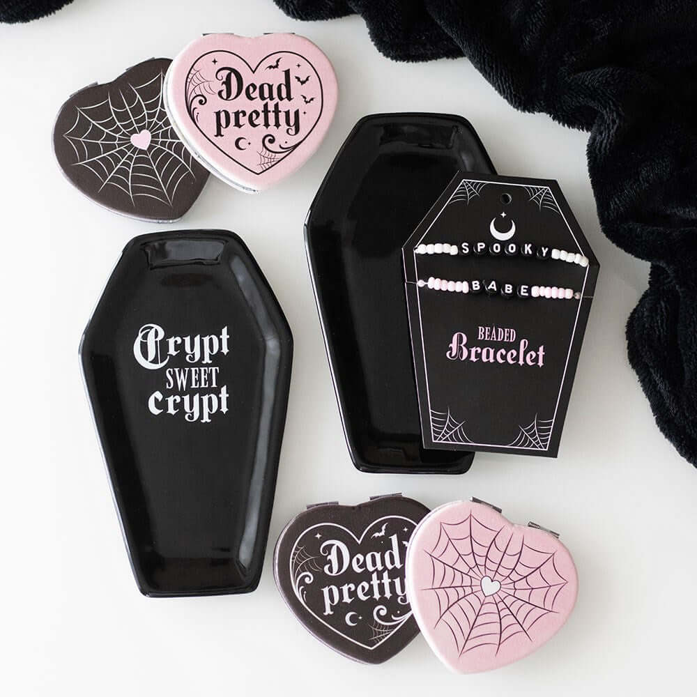 Gothic Gifts Trinket Tray Black Coffin - QHA UK