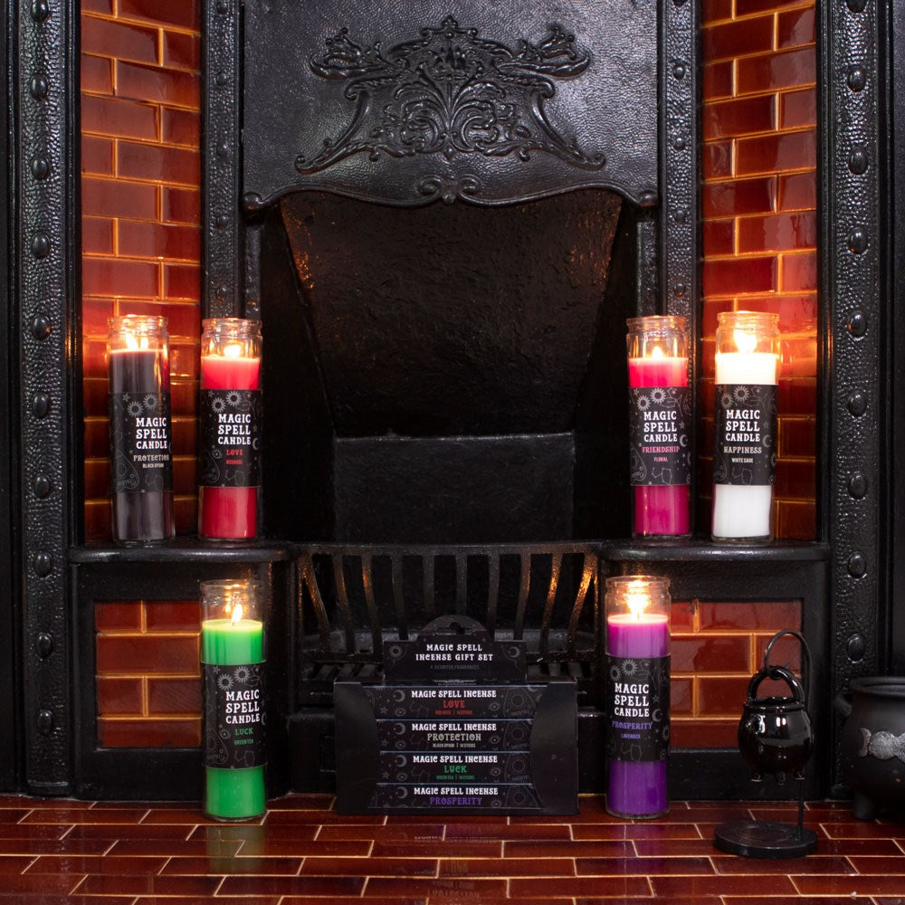 Gothic Gifts Tube Candle Black Opium 'protection' Spell - QHA UK