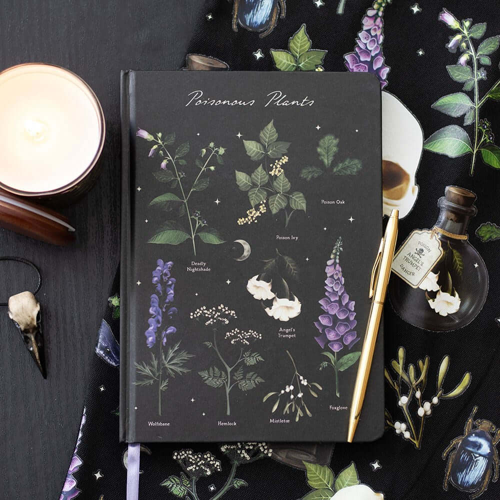 Gothic Gifts Journal Poisonous Plants A5 Notebook - QHA UK