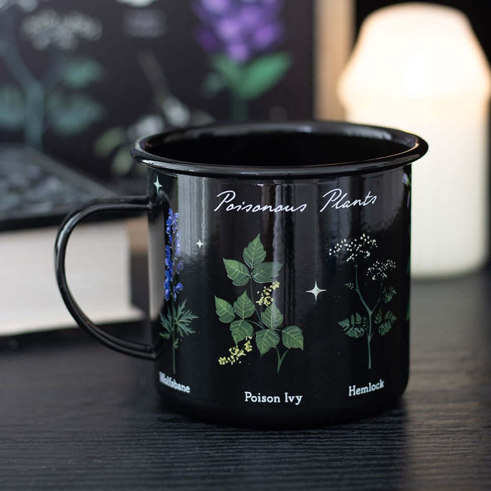 Gothic Gifts Mug Poisonous Plants Enamel - QHA UK