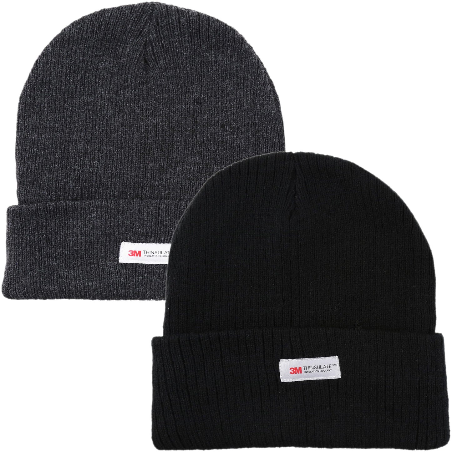 HeatGuard Thinsulate Ribbed Thermal Beanie Hat - QHA UK