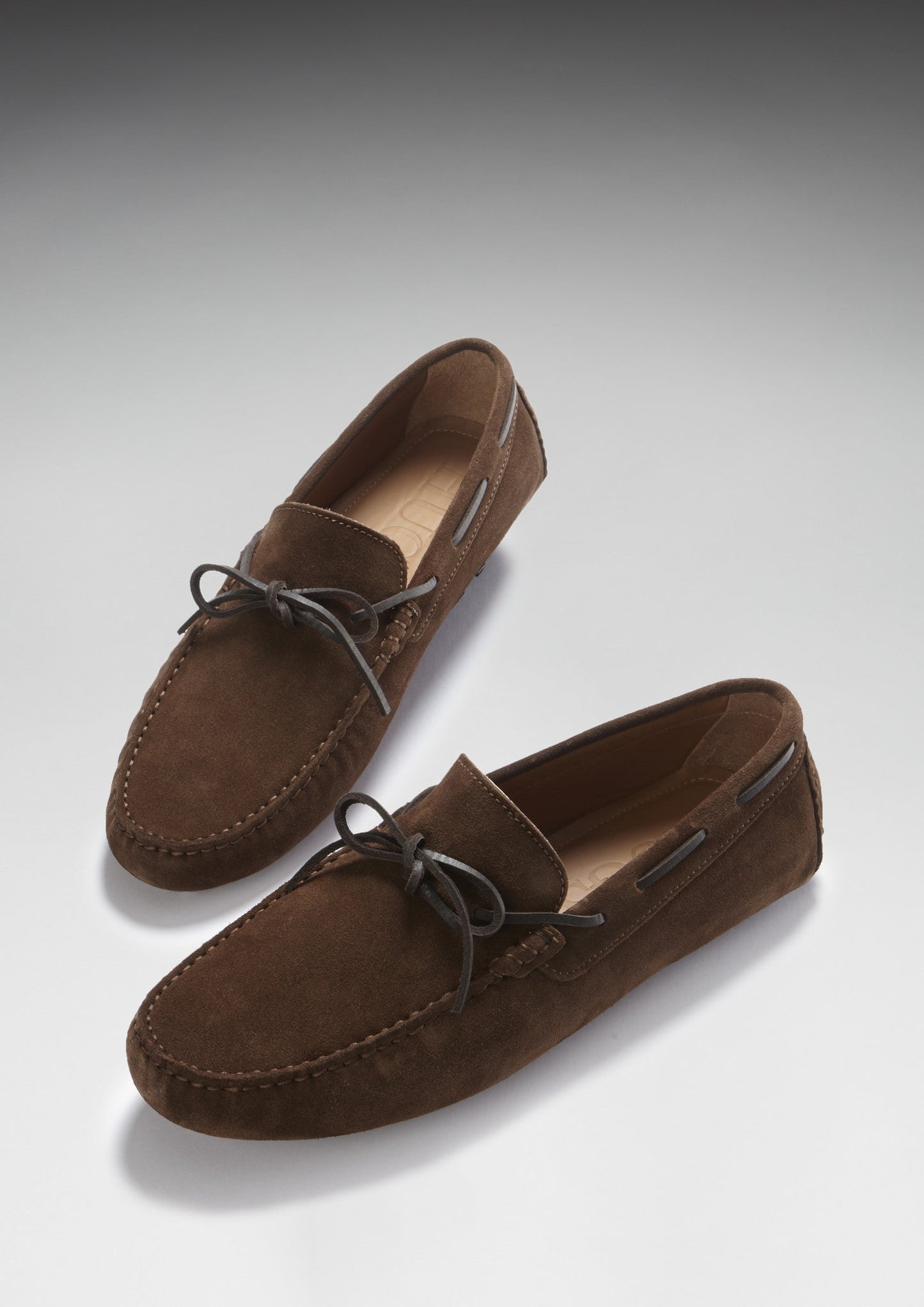 Hugs & Co Mens Laced Driving Loafers Brown Suede UK 7-14 - QHA UK