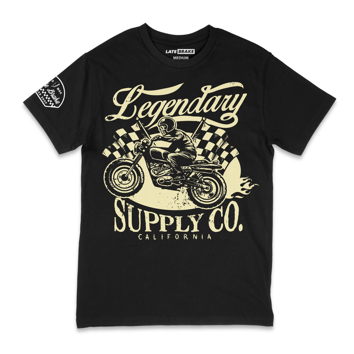 Late Brake Legendary Supply Co T-Shirt Cotton Car Enthusiast Tee - QHA UK