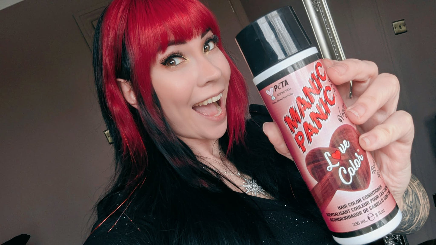 Manic Panic Hair Dye Rock Me Red Love Colour Conditioner 236ml - QHA UK
