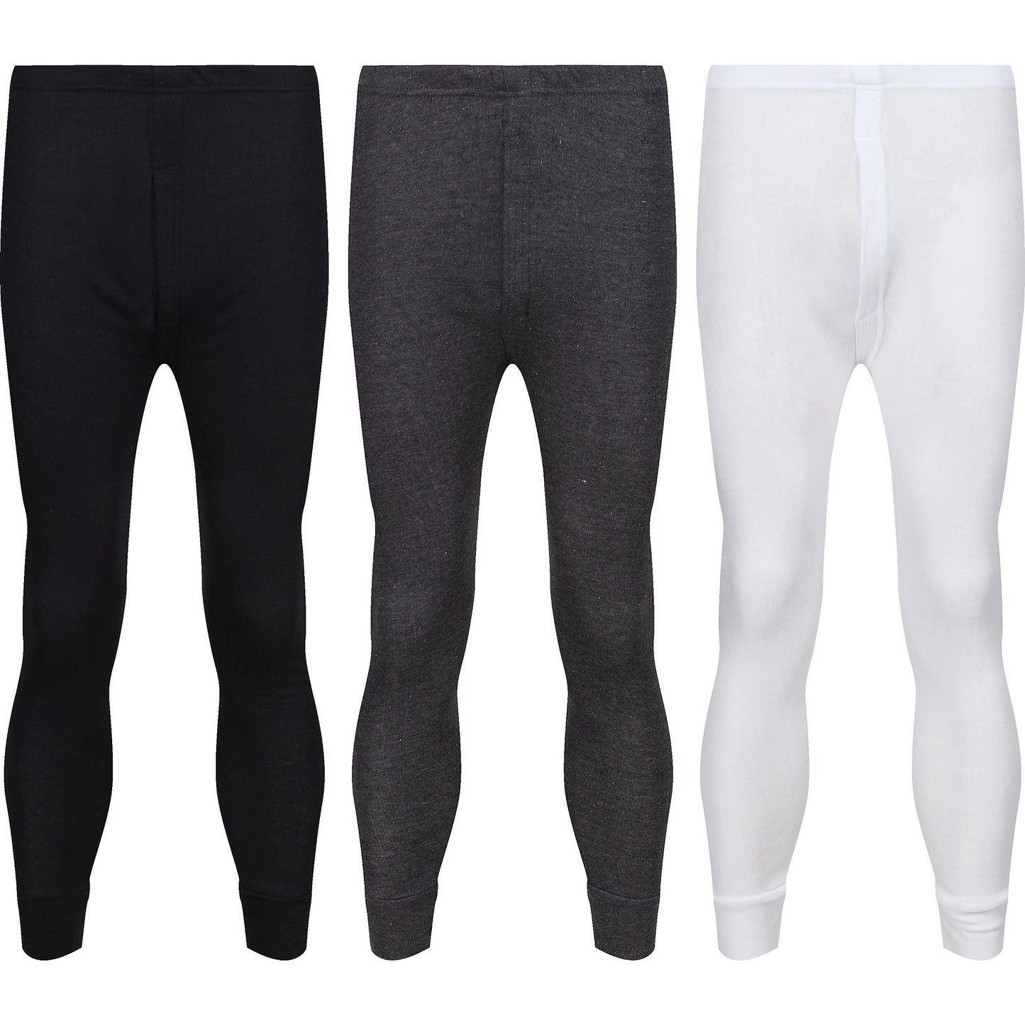 Mens Thermal Long Johns Warm Brushed Base Layer Winter Leggings 0.45 T - QHA UK