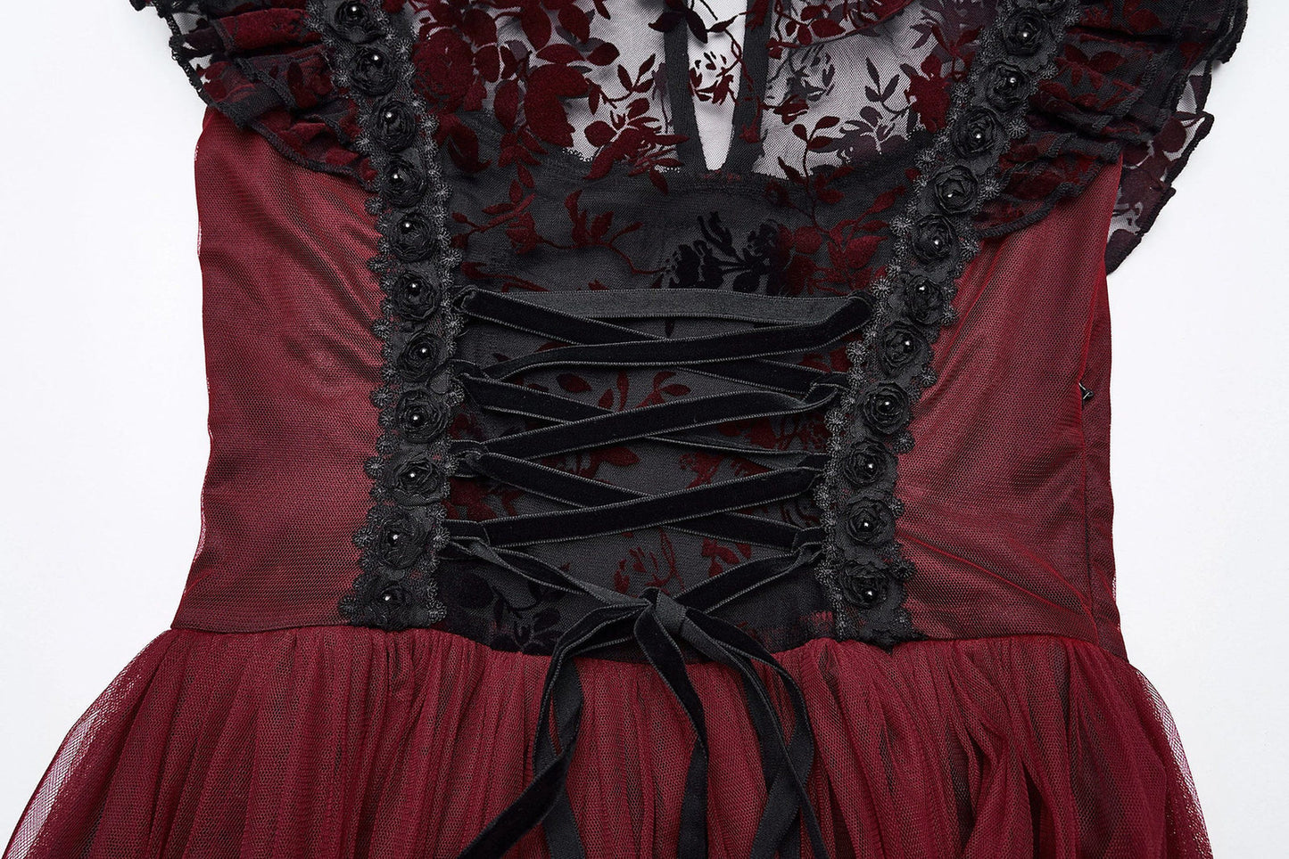 Punk Rave Gothic Dress Flying Sleeve UK 8-22 - Sleeve Detail - QHA UK