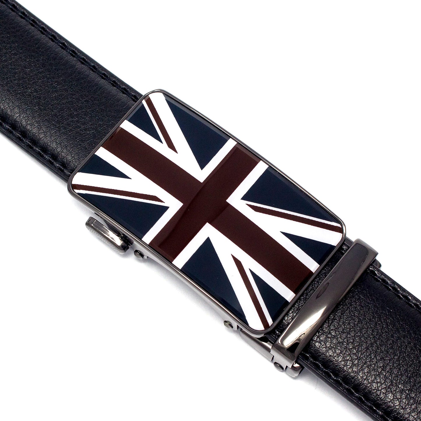 QHA Mens Union Jack Automatic Sliding Belt Buckle A03 - QHA UK