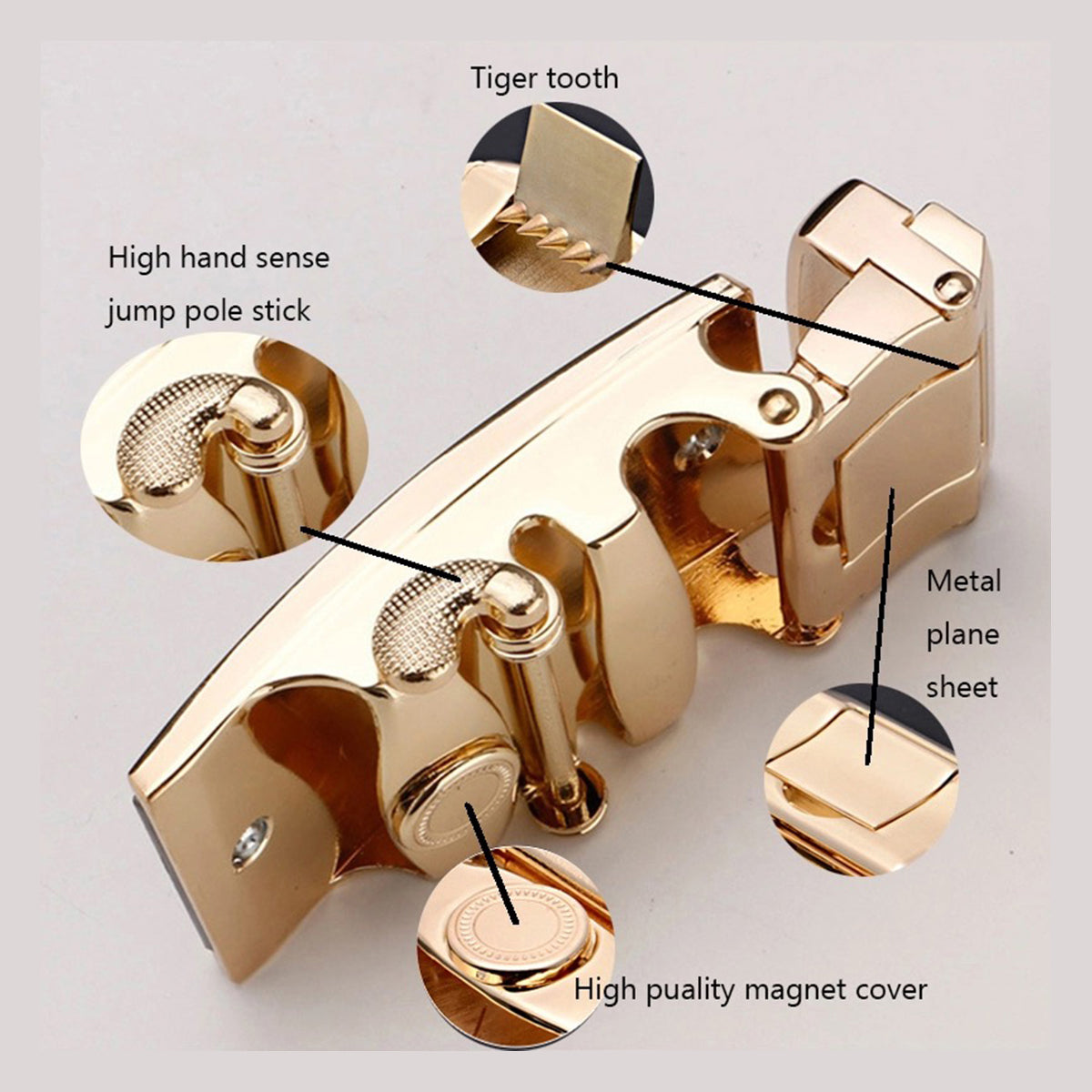 QHA Mens Automatic Sliding Belt Buckle Replacement A94 - QHA UK