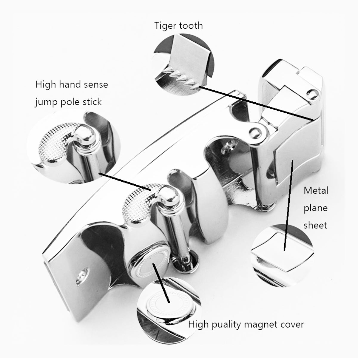 QHA Mens Automatic Sliding Belt Buckle Replacement A95 - QHA UK