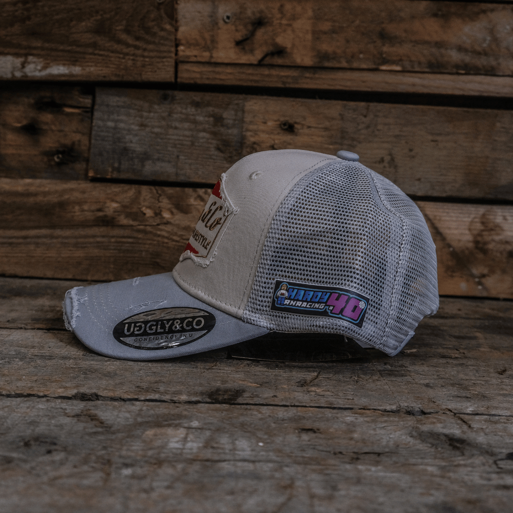 Silver & Grey Diamond Cap - QHA UK